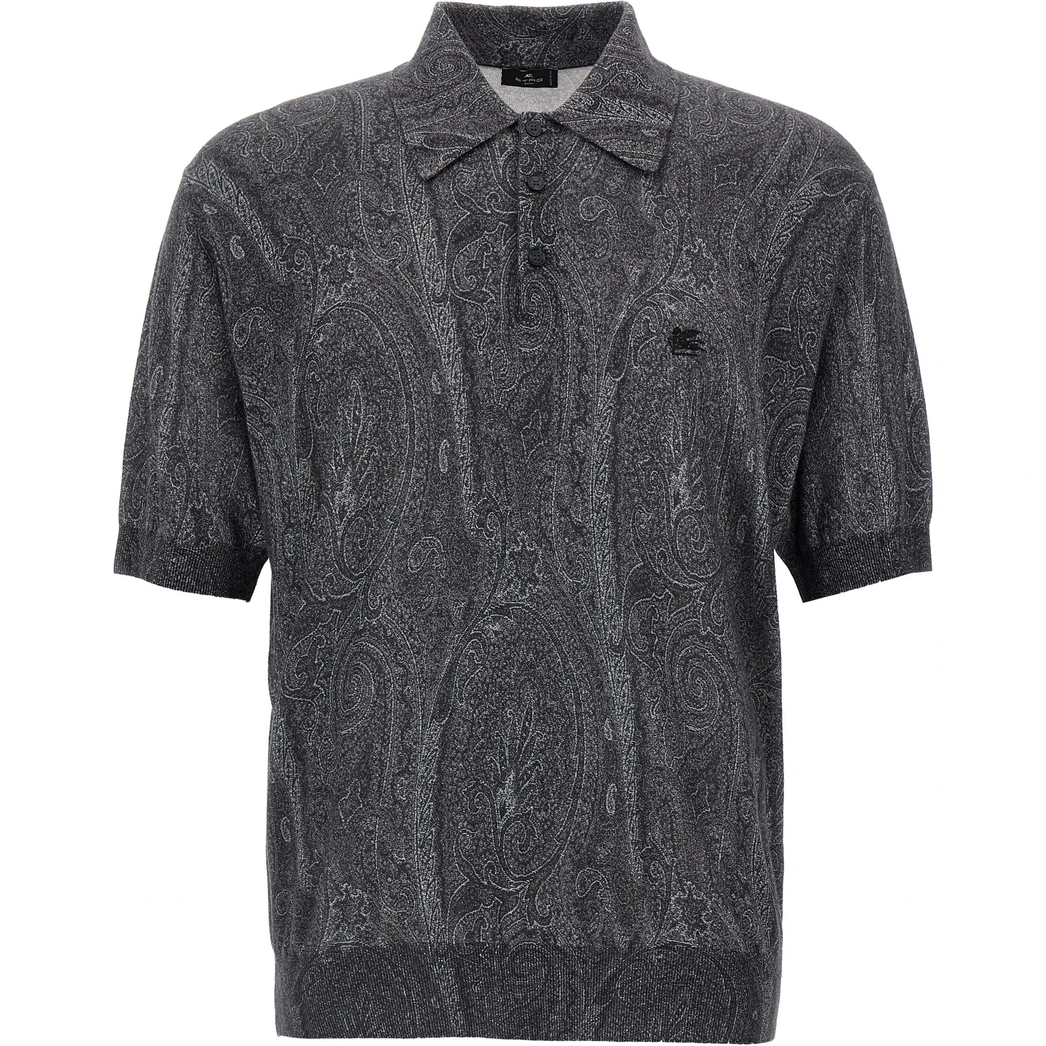 Multicolor Silk Polo Shirt
