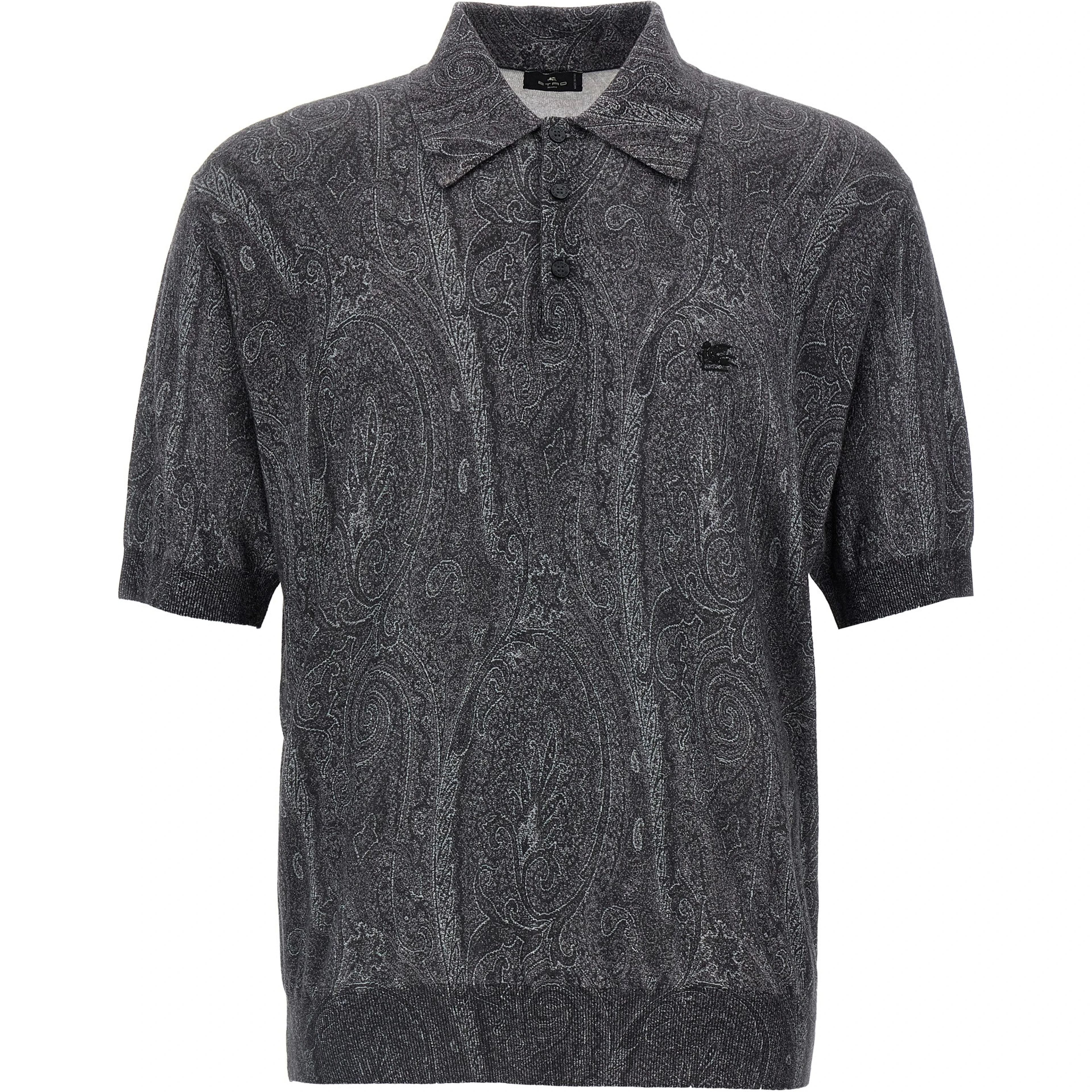Multicolor Silk Polo Shirt