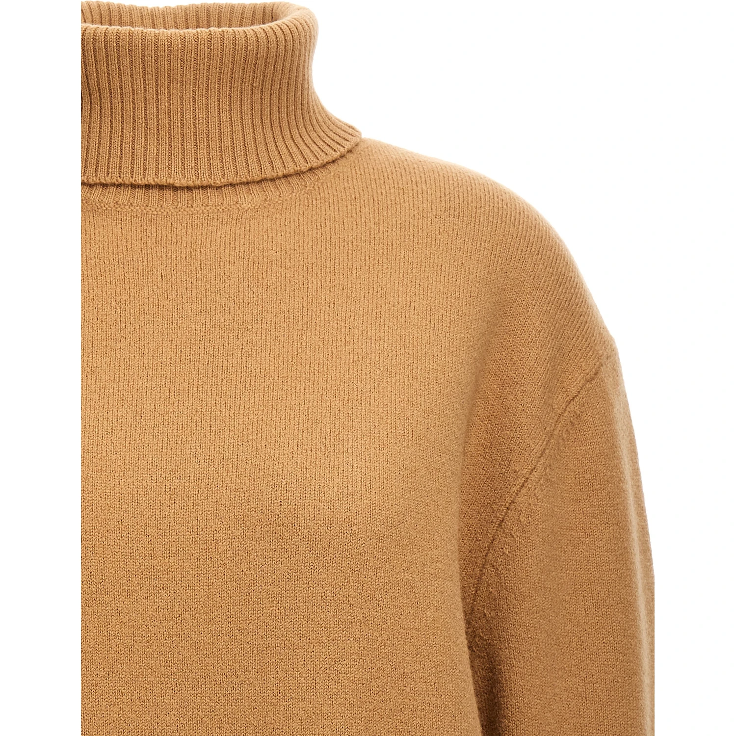 Beige Virgin Wool Cardigan