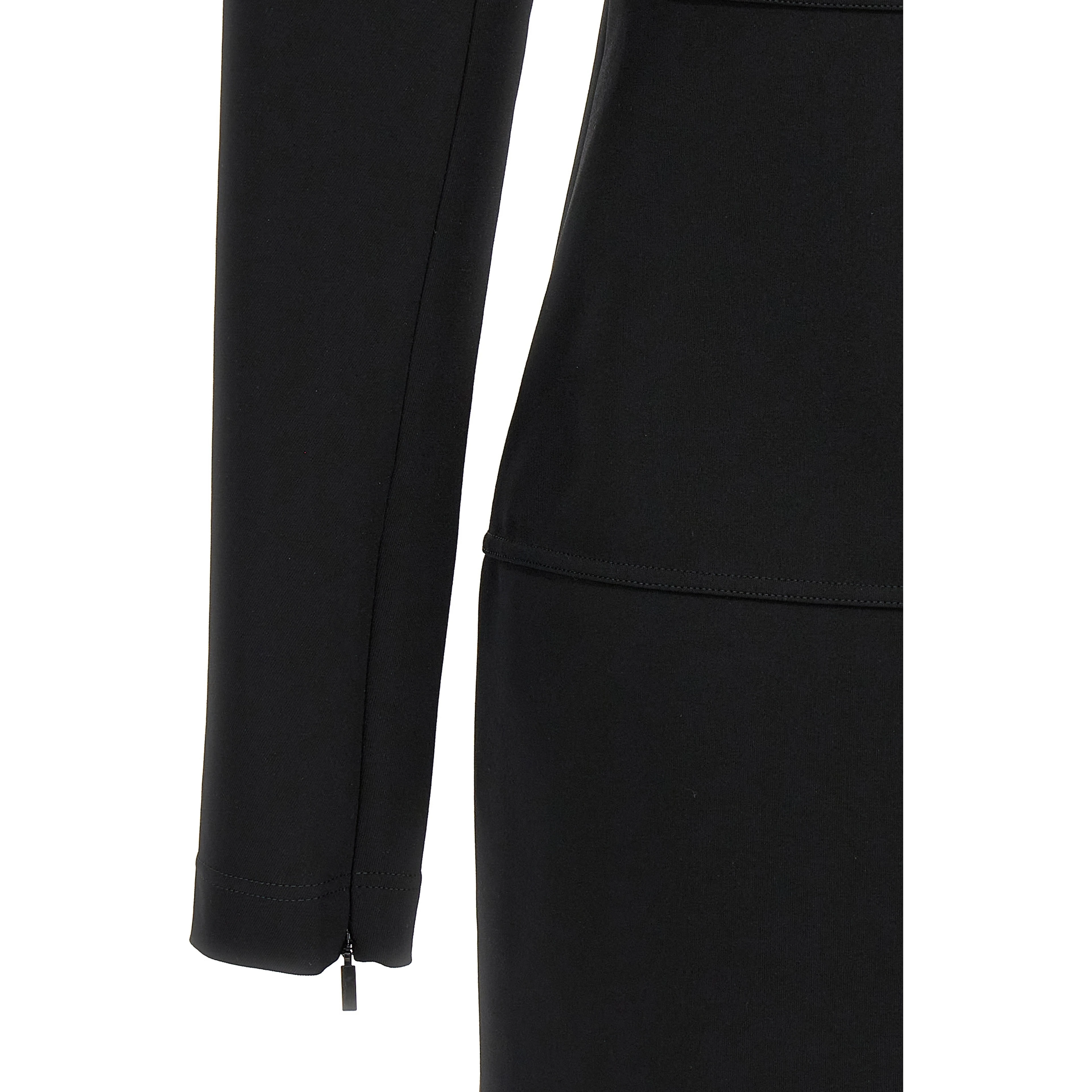 Black Viscose Midi Dress