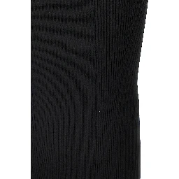 Black Viscose Midi Dress