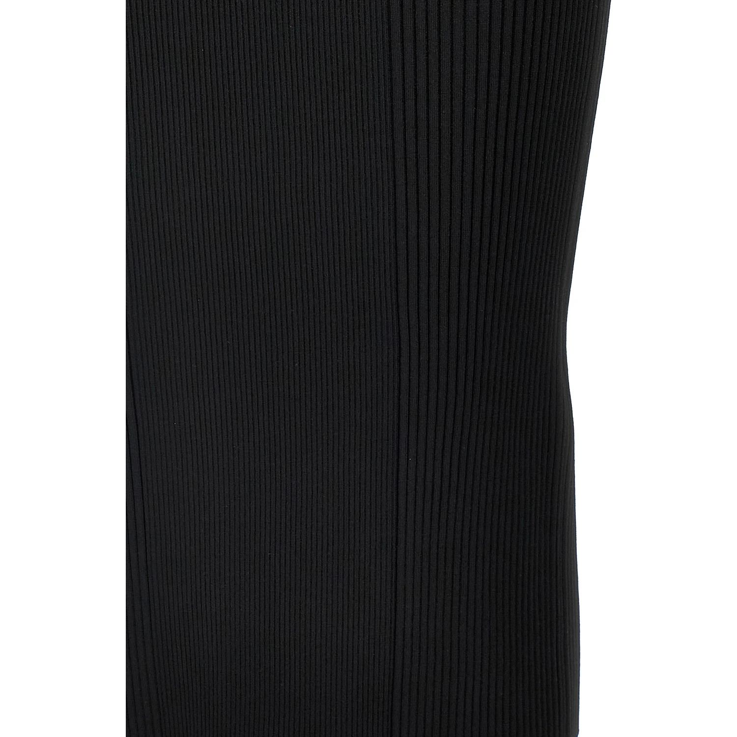 Black Viscose Midi Dress