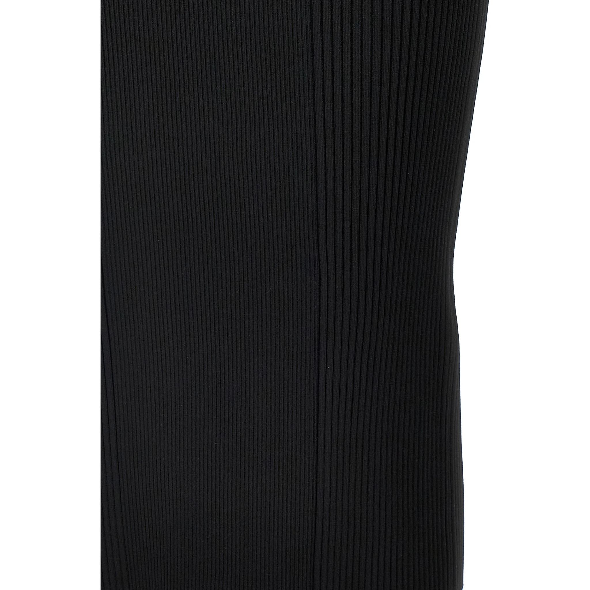 Black Viscose Midi Dress