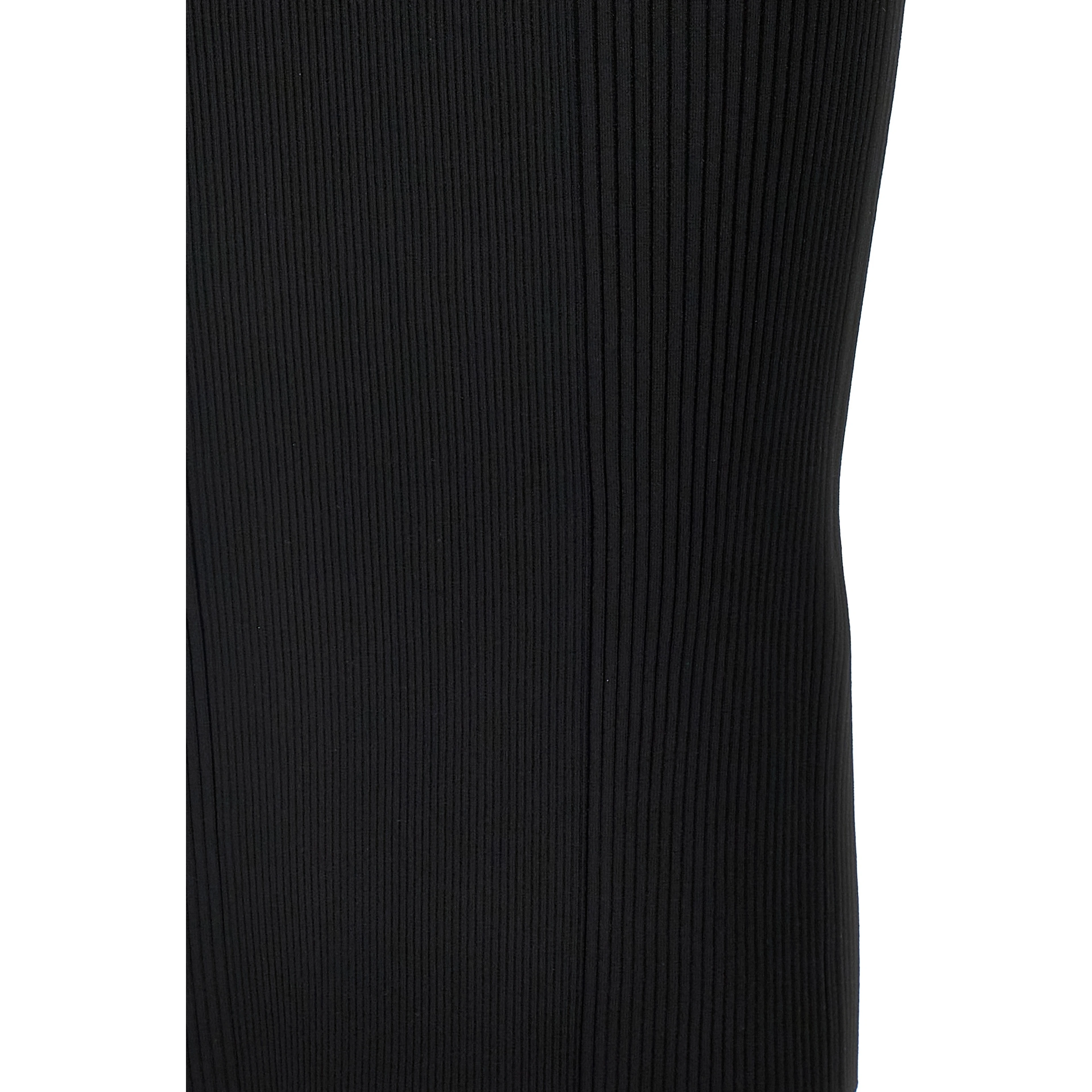 Black Viscose Midi Dress
