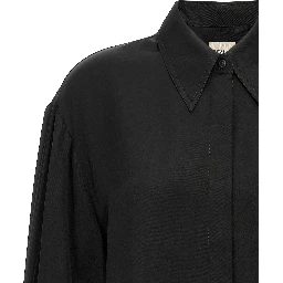 Black Cupro Blouse