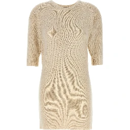 White Acetate Short Dress