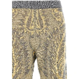 Multicolor Wool Flared Pants