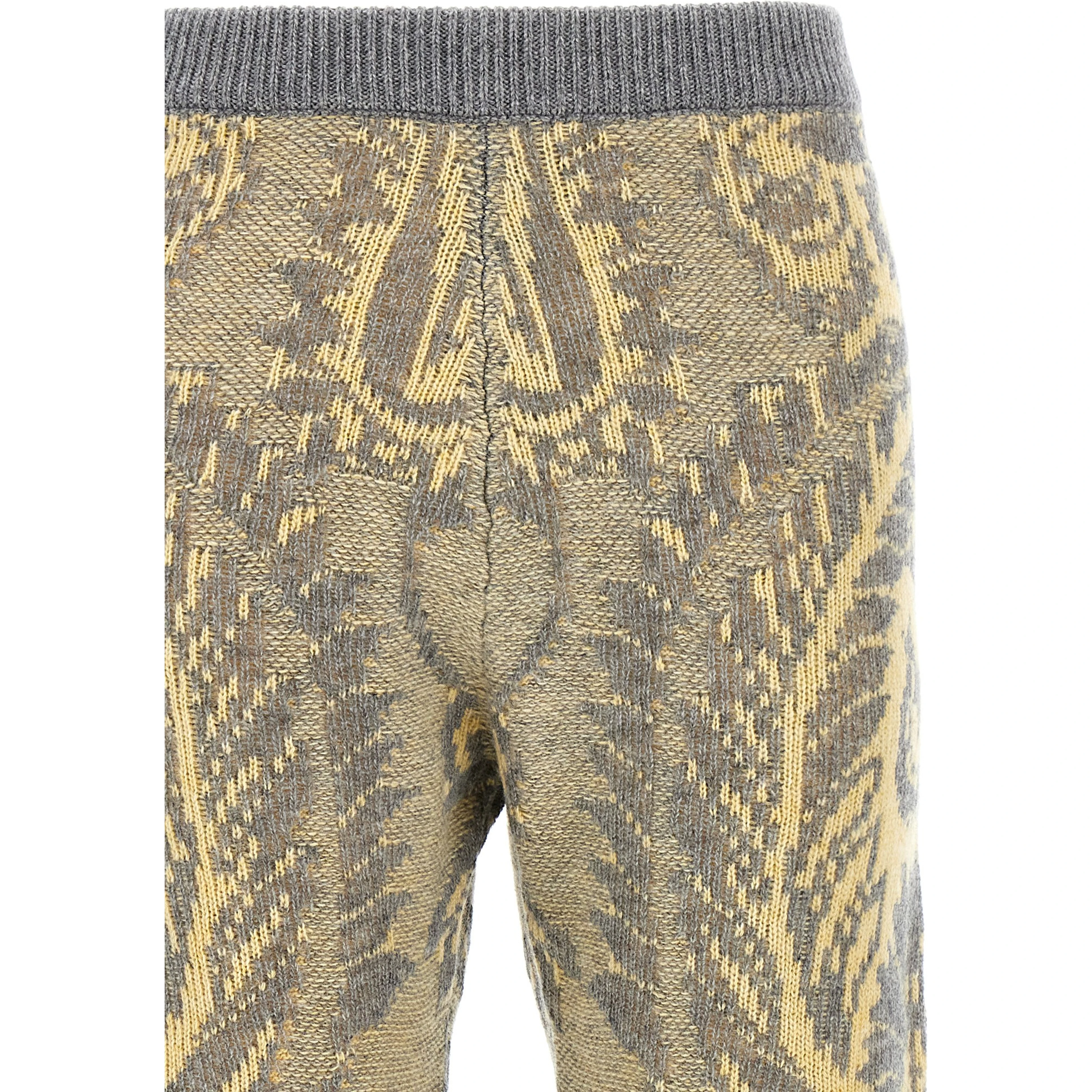 Multicolor Wool Flared Pants