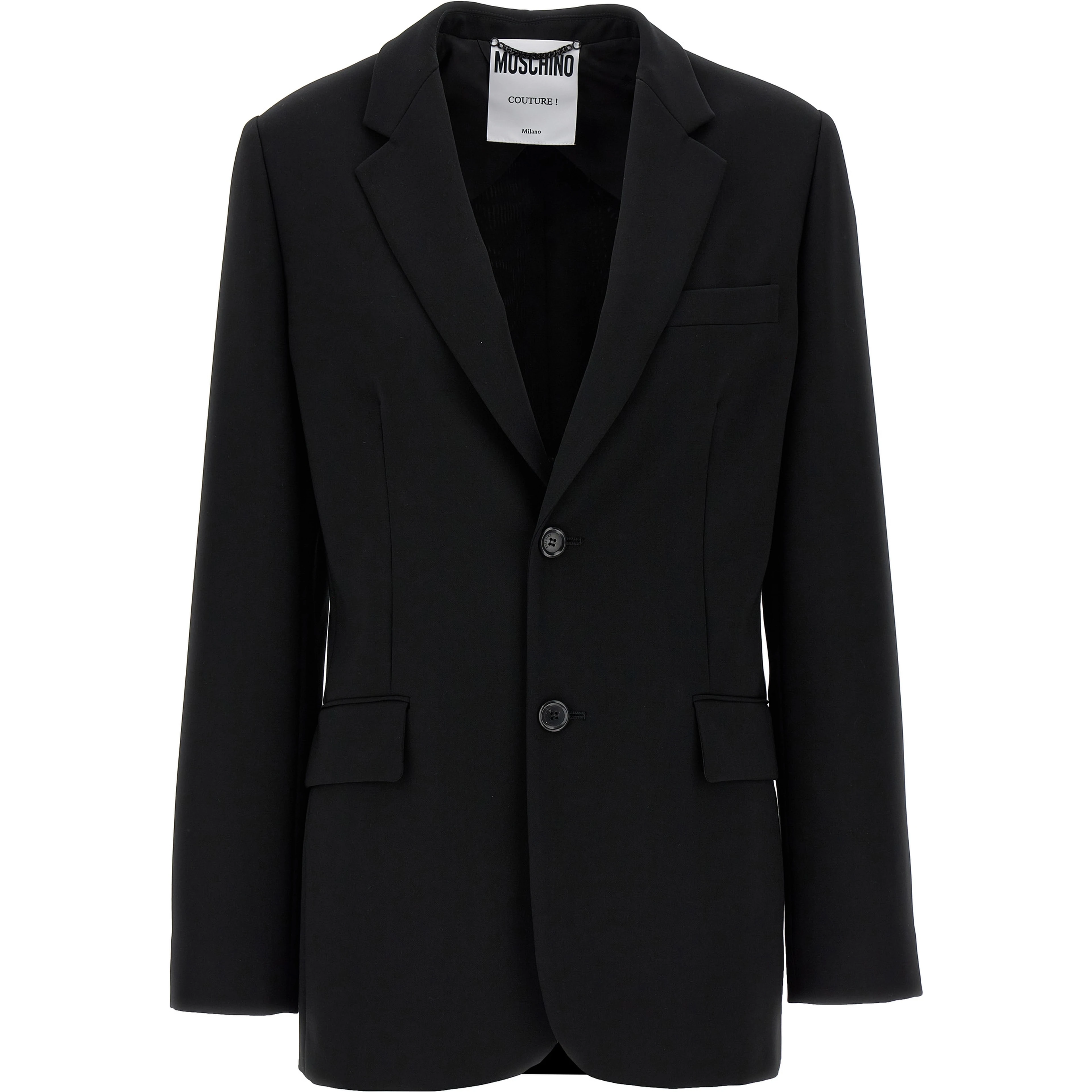 Black Polyester Blazer