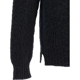 Black Wool Cardigan