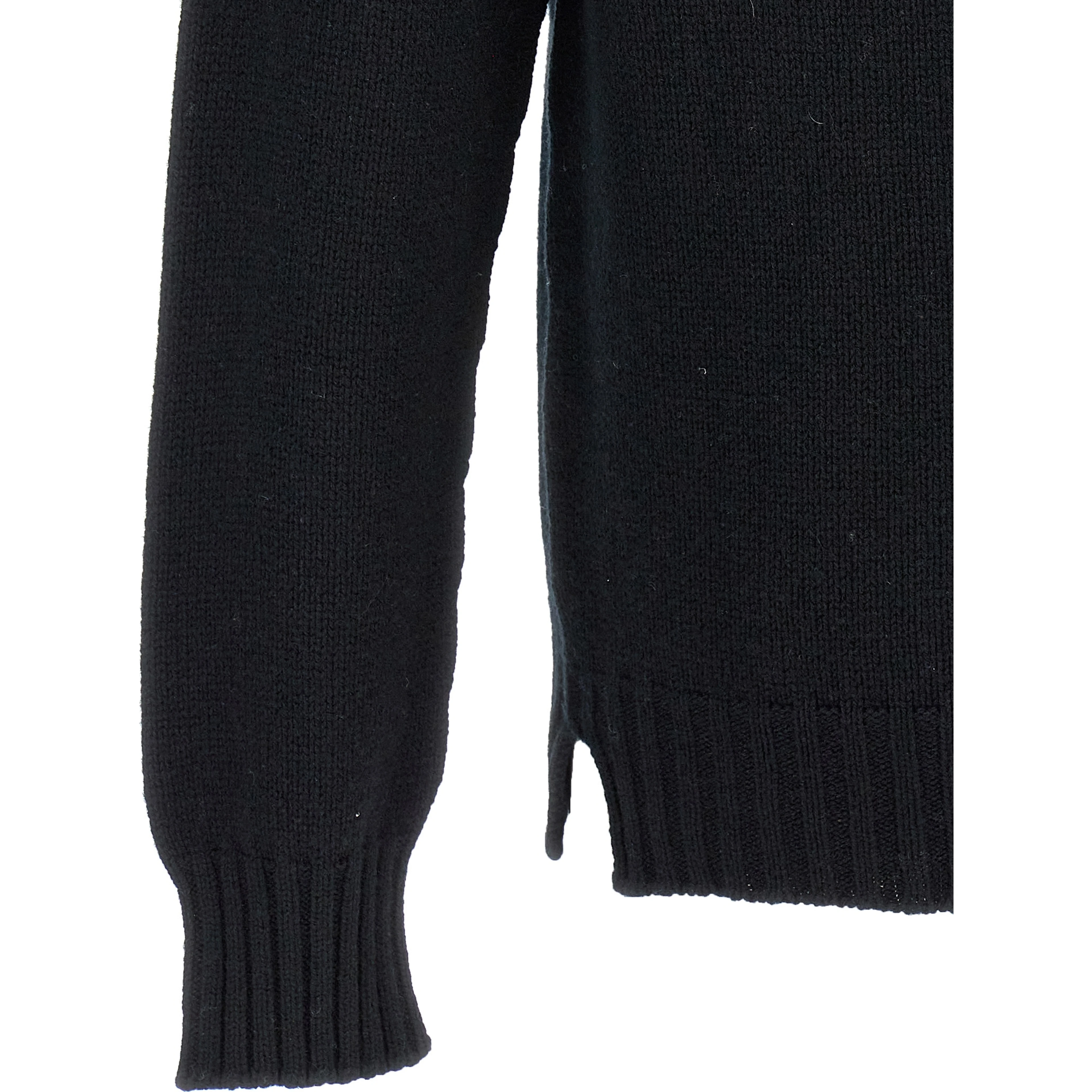 Black Wool Cardigan