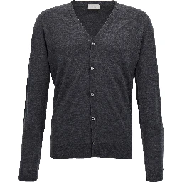 Gray Wool Cardigan