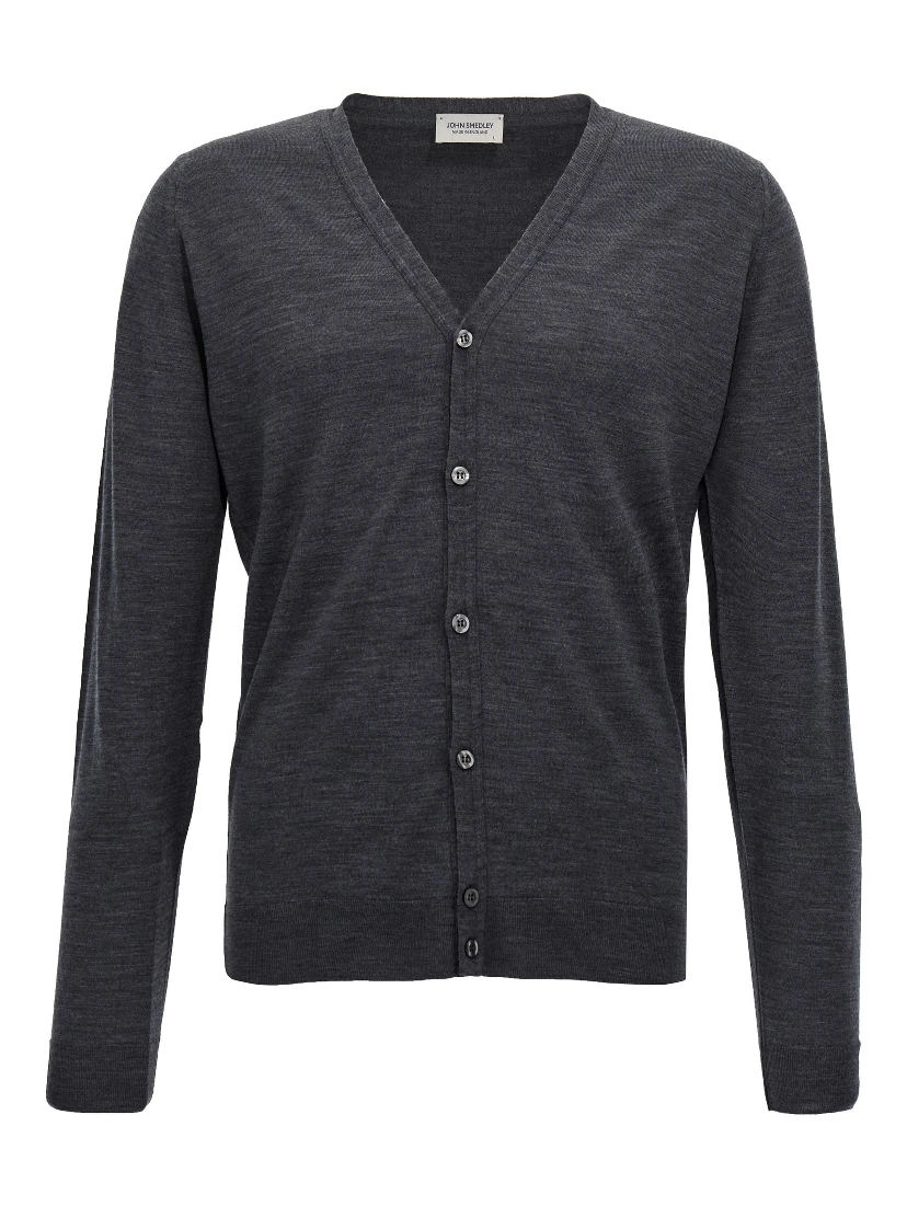 Gray Wool Cardigan