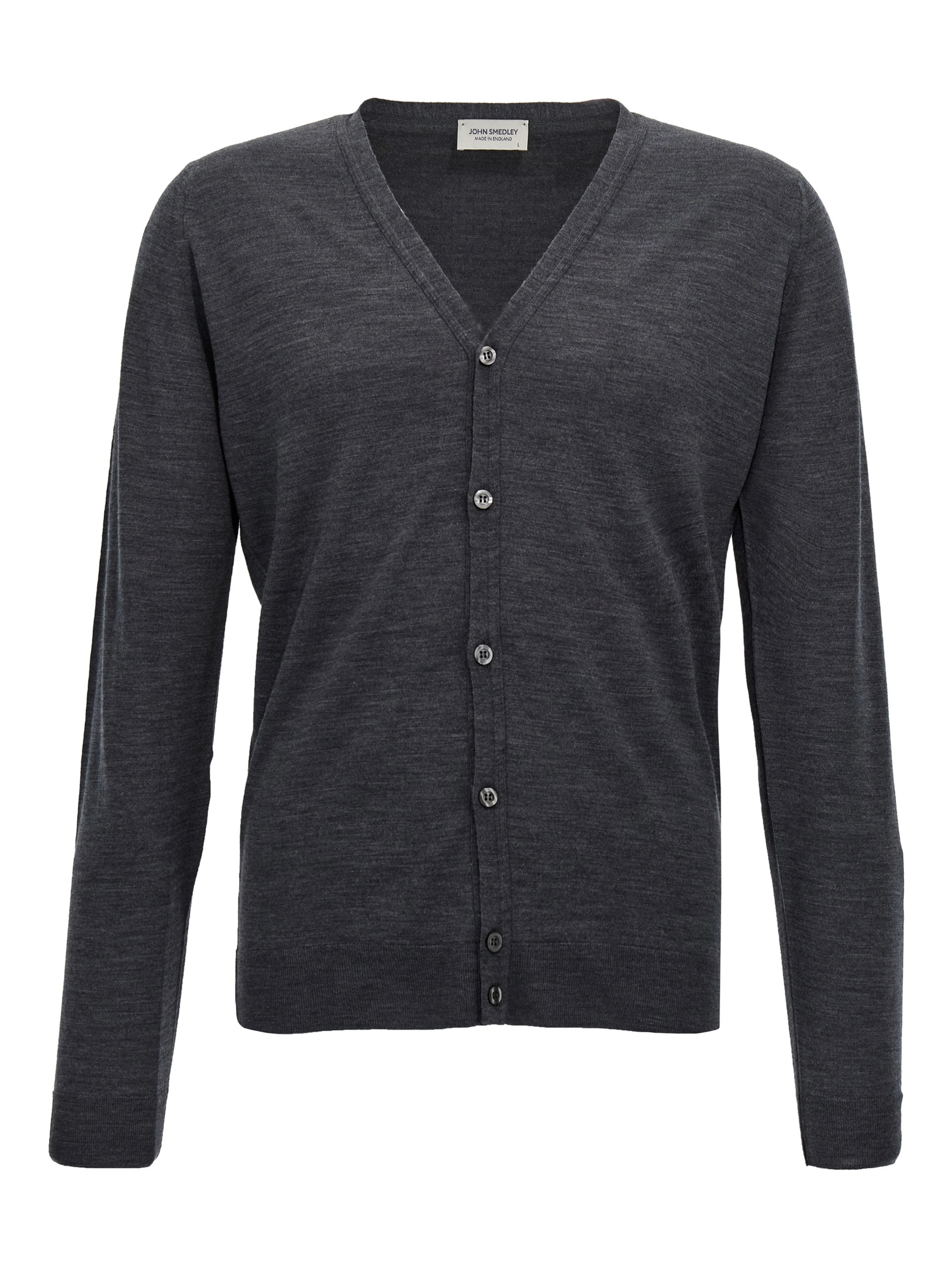 Gray Wool Cardigan