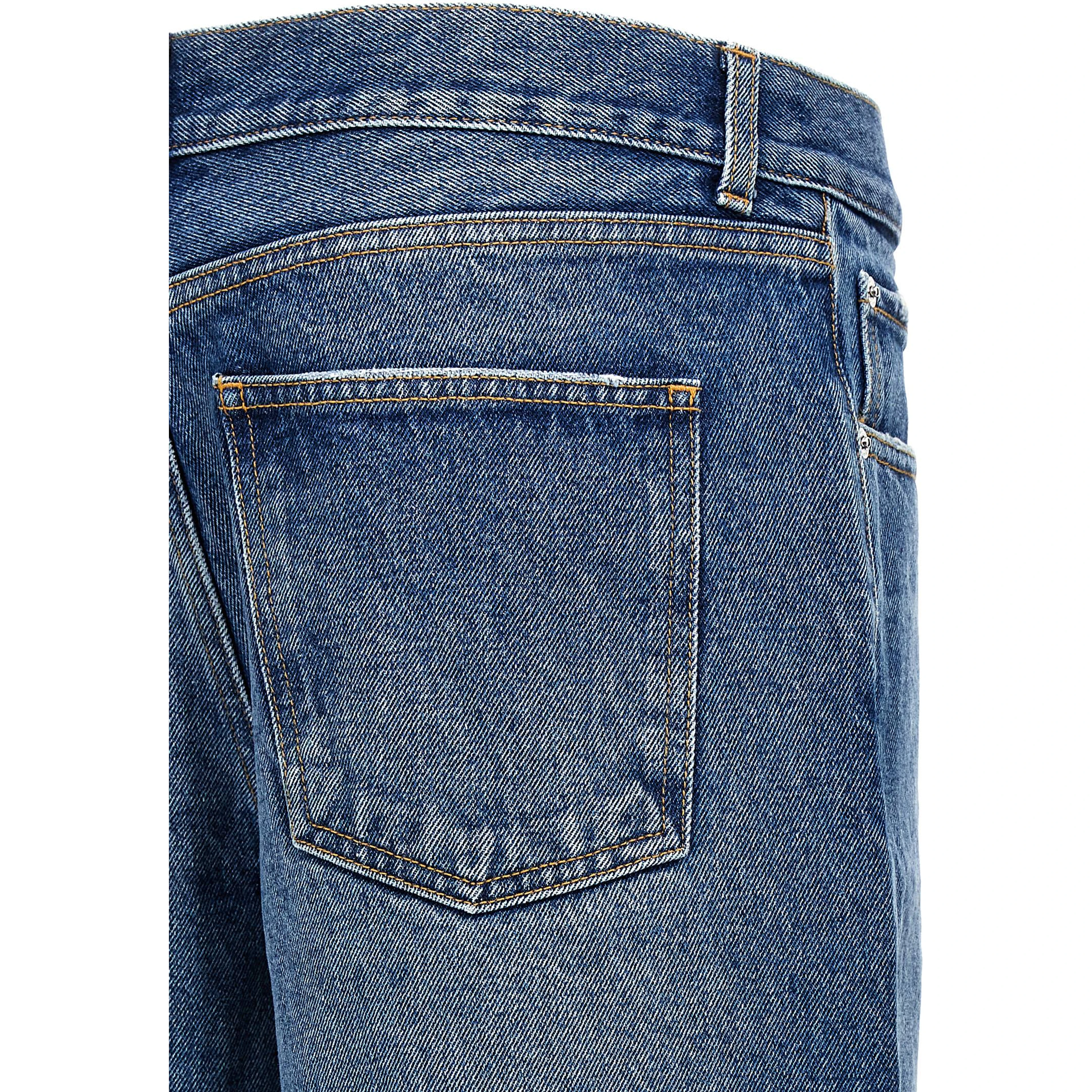 Blue Cotton Jeans Denim
