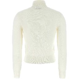 White Merino Wool Cardigan