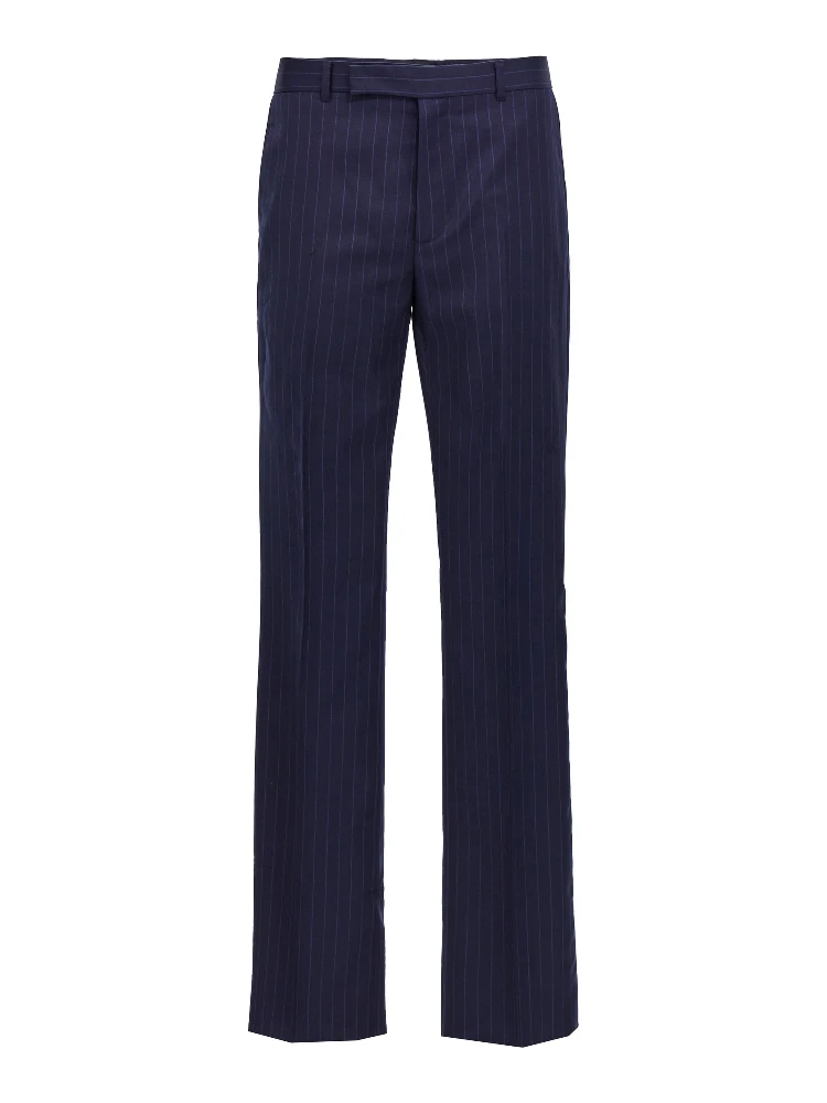 Blue Wool Dress Pants