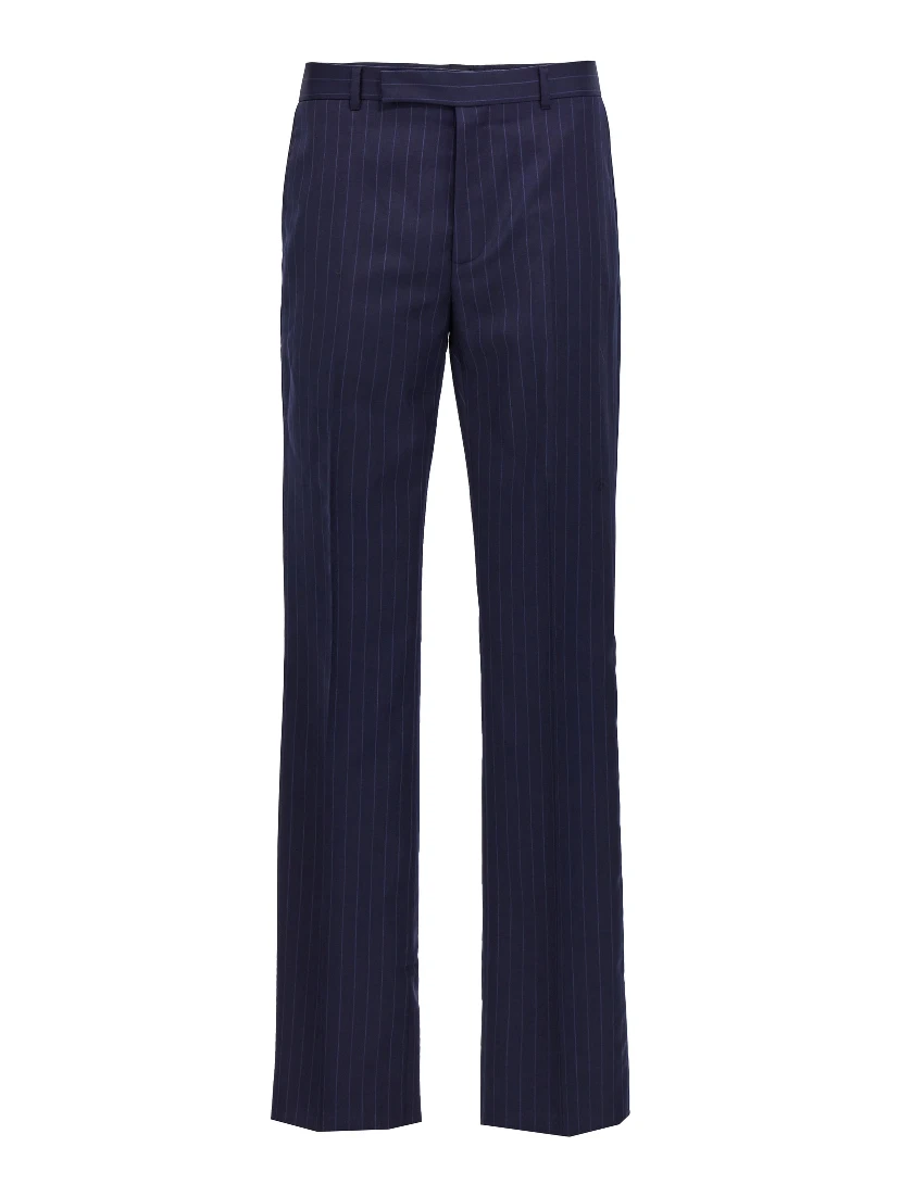 Blue Wool Dress Pants