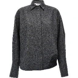 Gray Wool Blouse