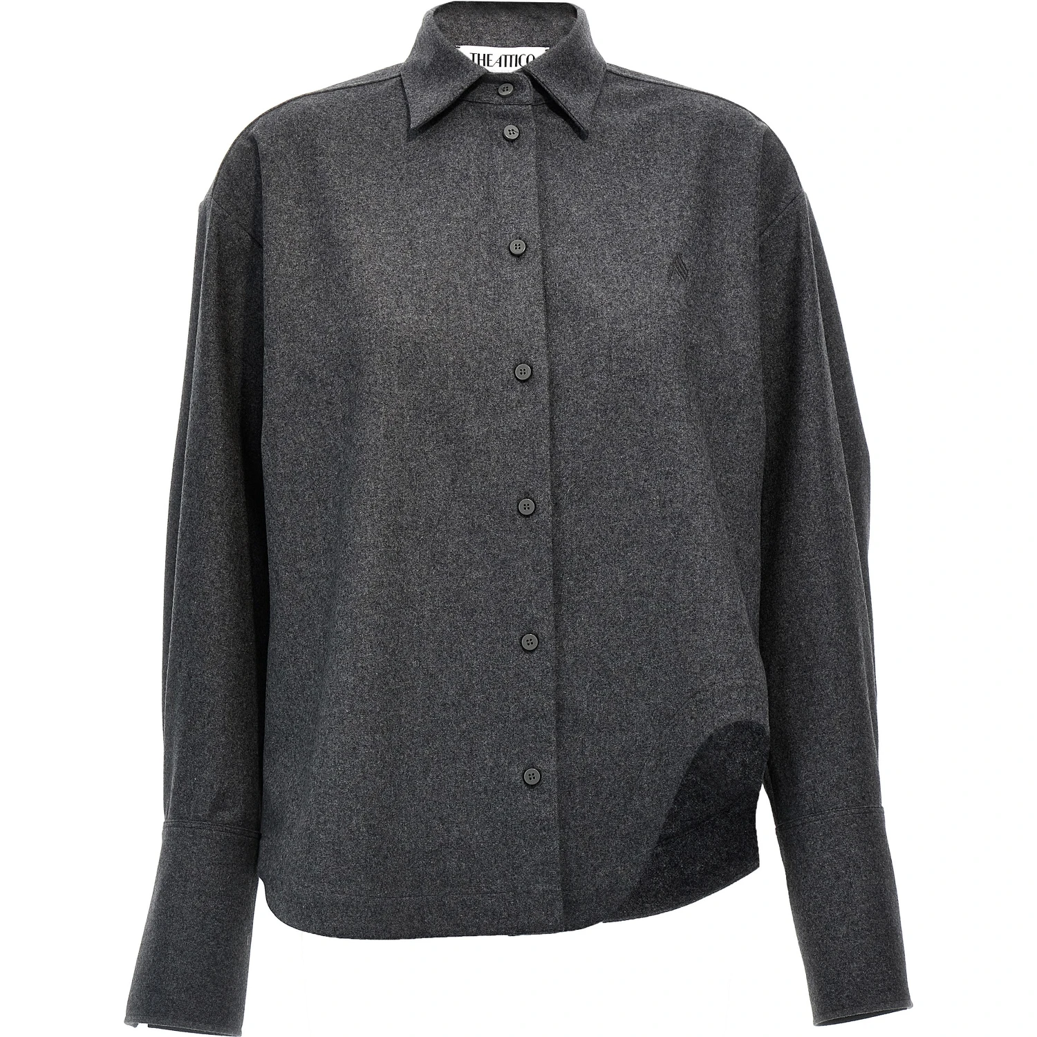 Gray Wool Blouse