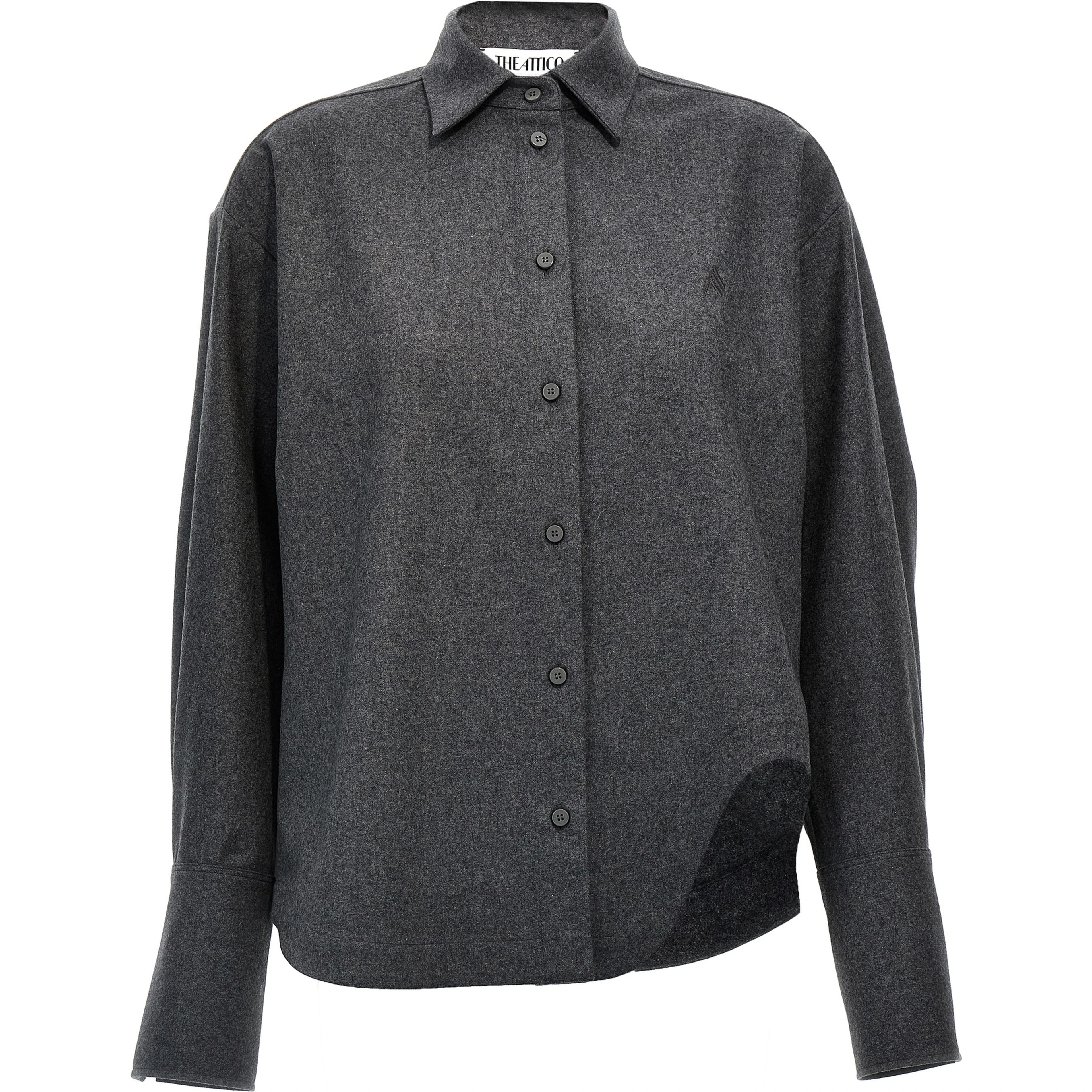 Gray Wool Blouse