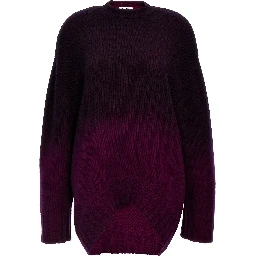 Purple Wool Short Dress