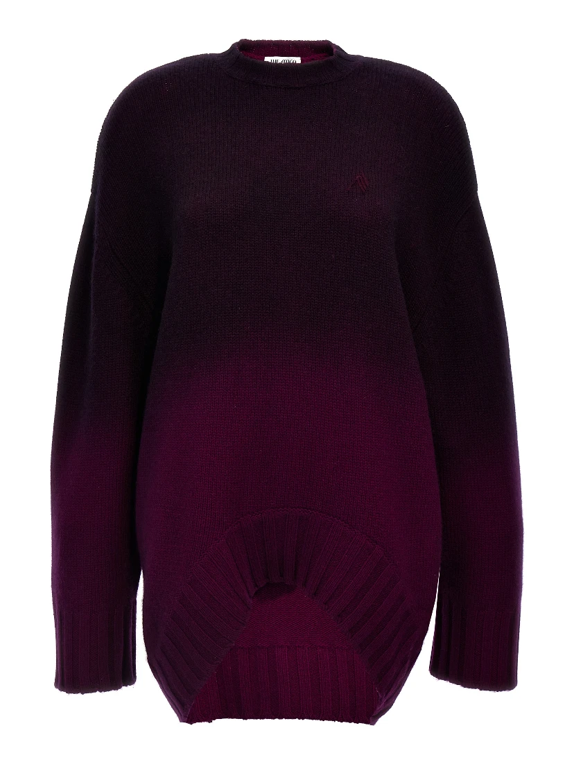 Purple Wool Short Dress