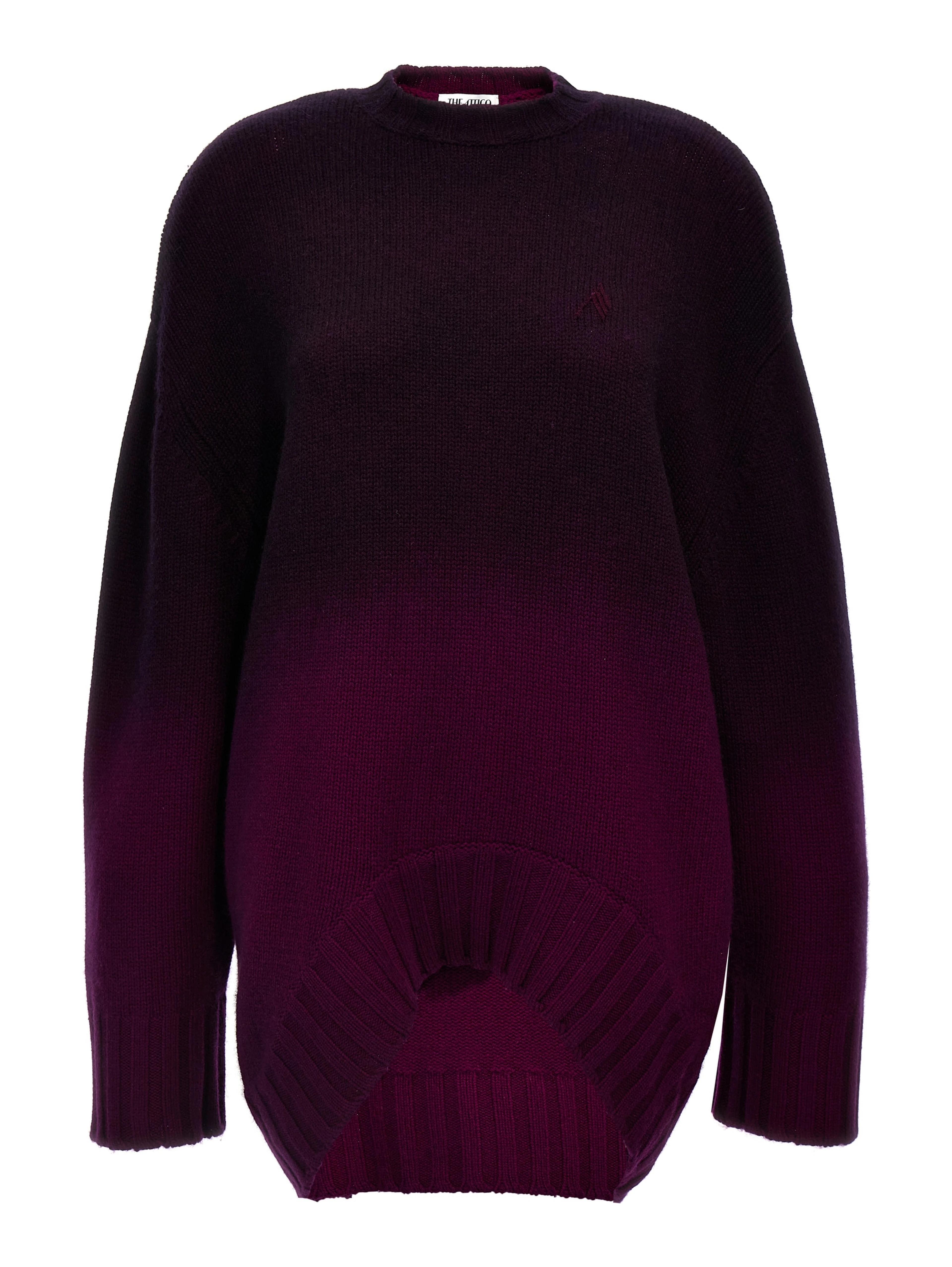 Purple Wool Short Dress