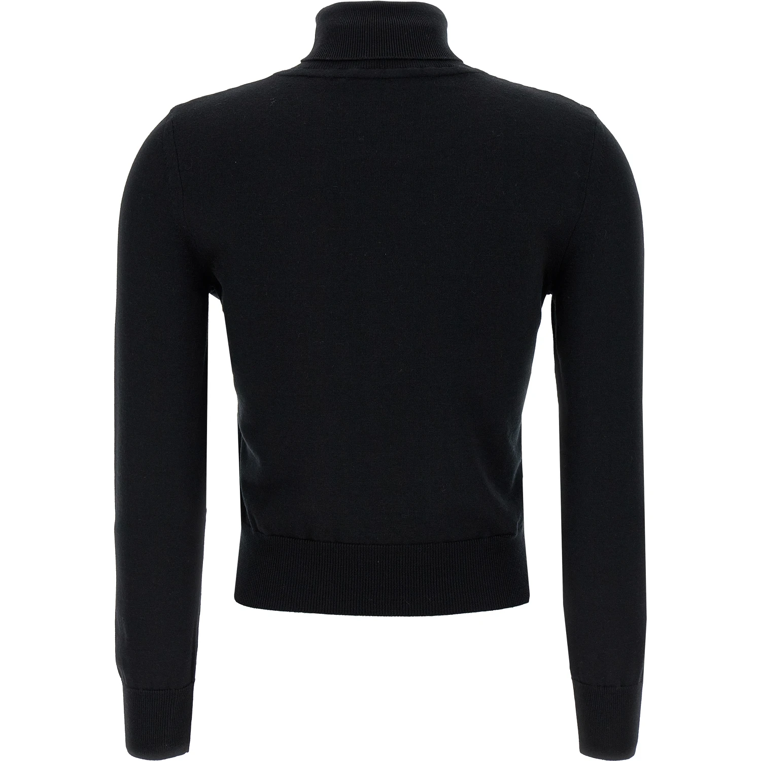Black Merino Wool Cardigan