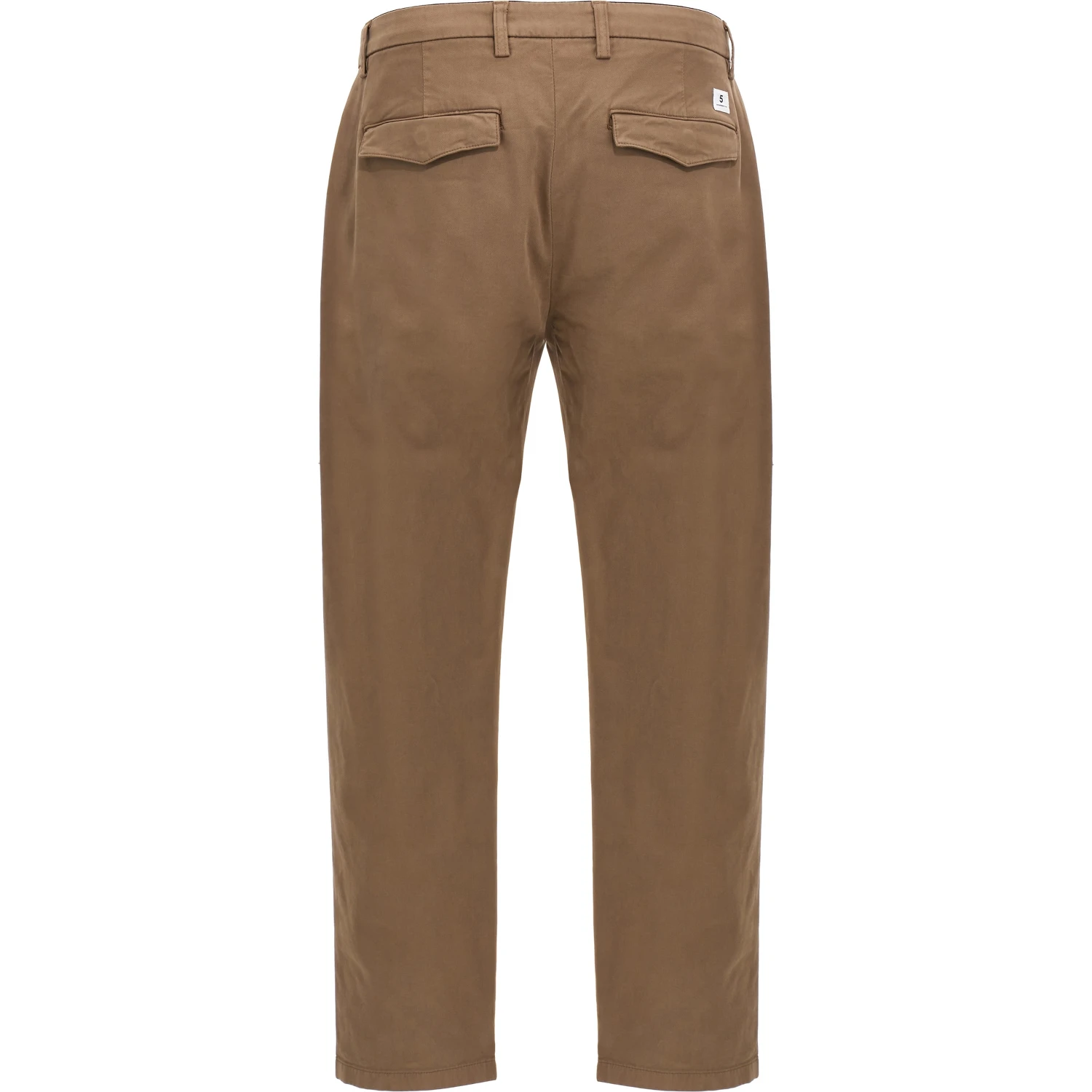 Brown Cotton Casual Pants