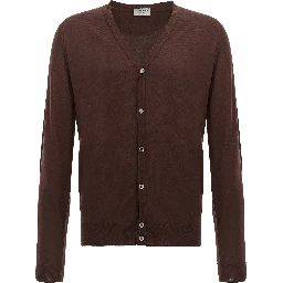 Brown Wool Cardigan
