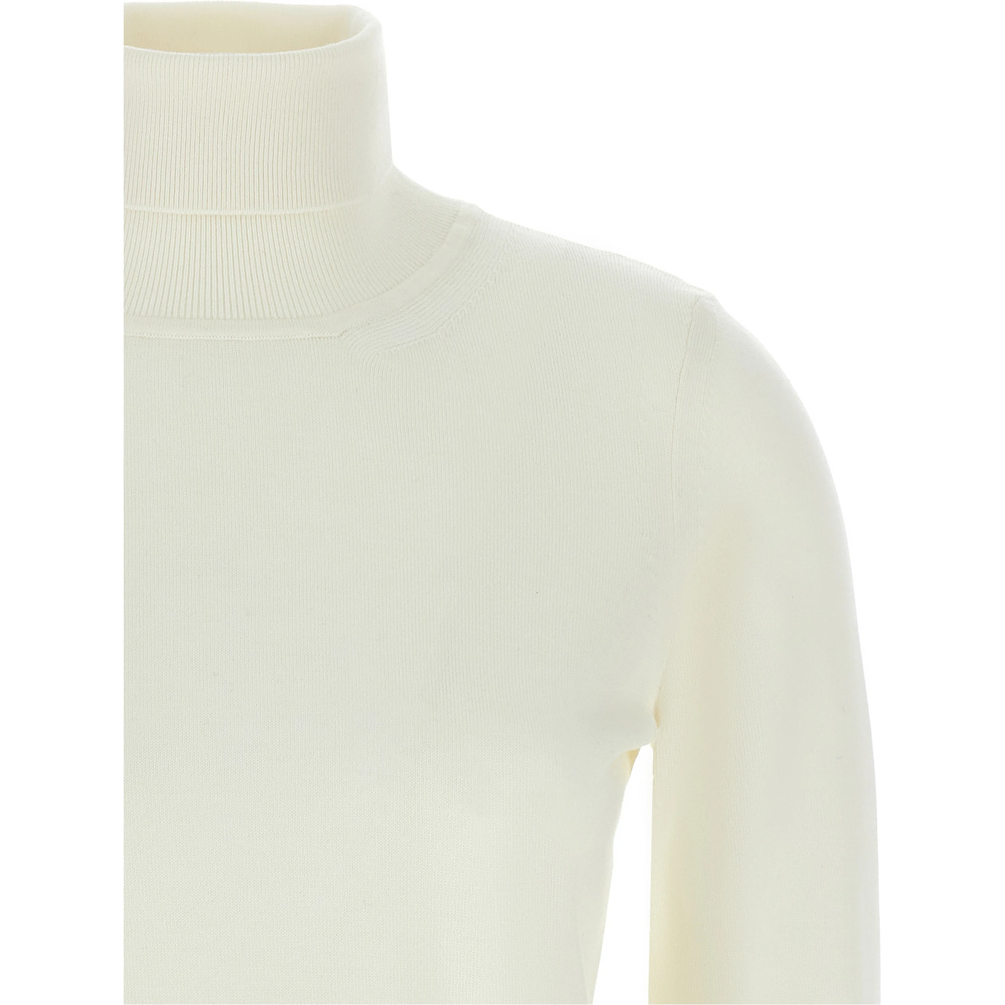 White Merino Wool Cardigan