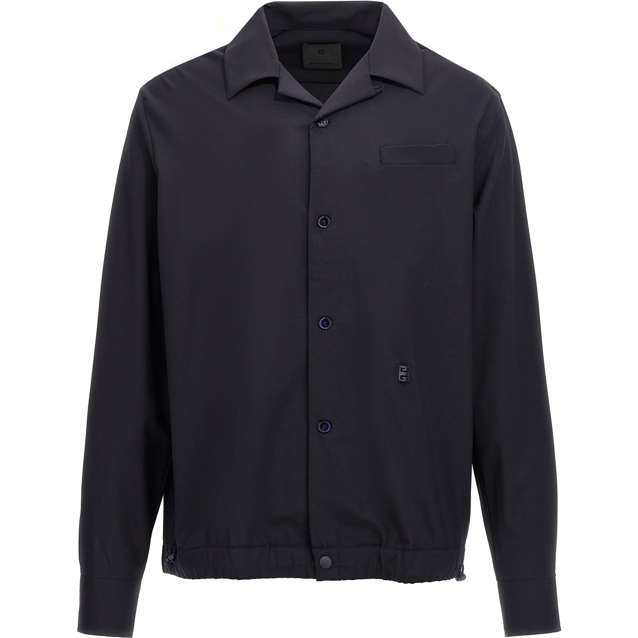 Blue Elastane Blouse