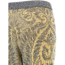 Multicolor Wool Flared Pants