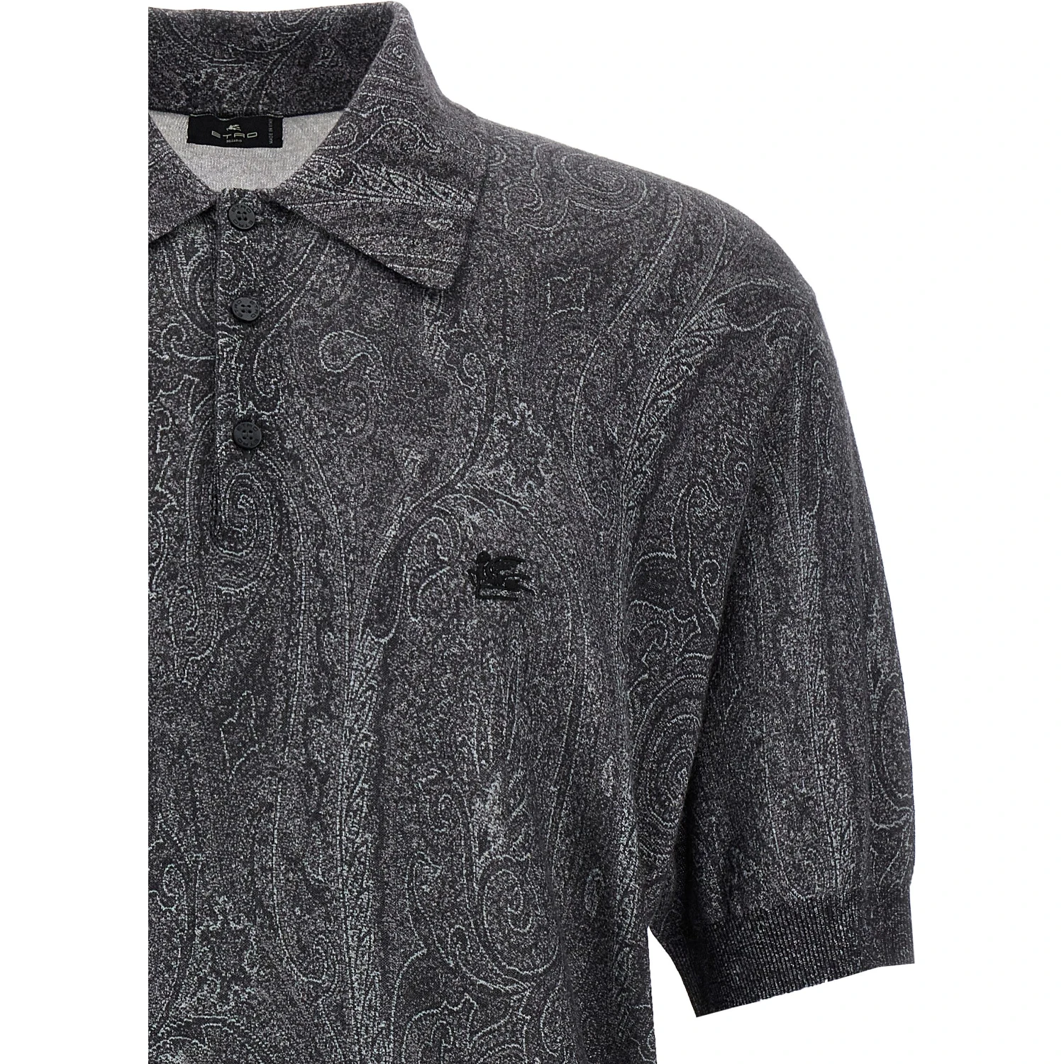 Multicolor Silk Polo Shirt