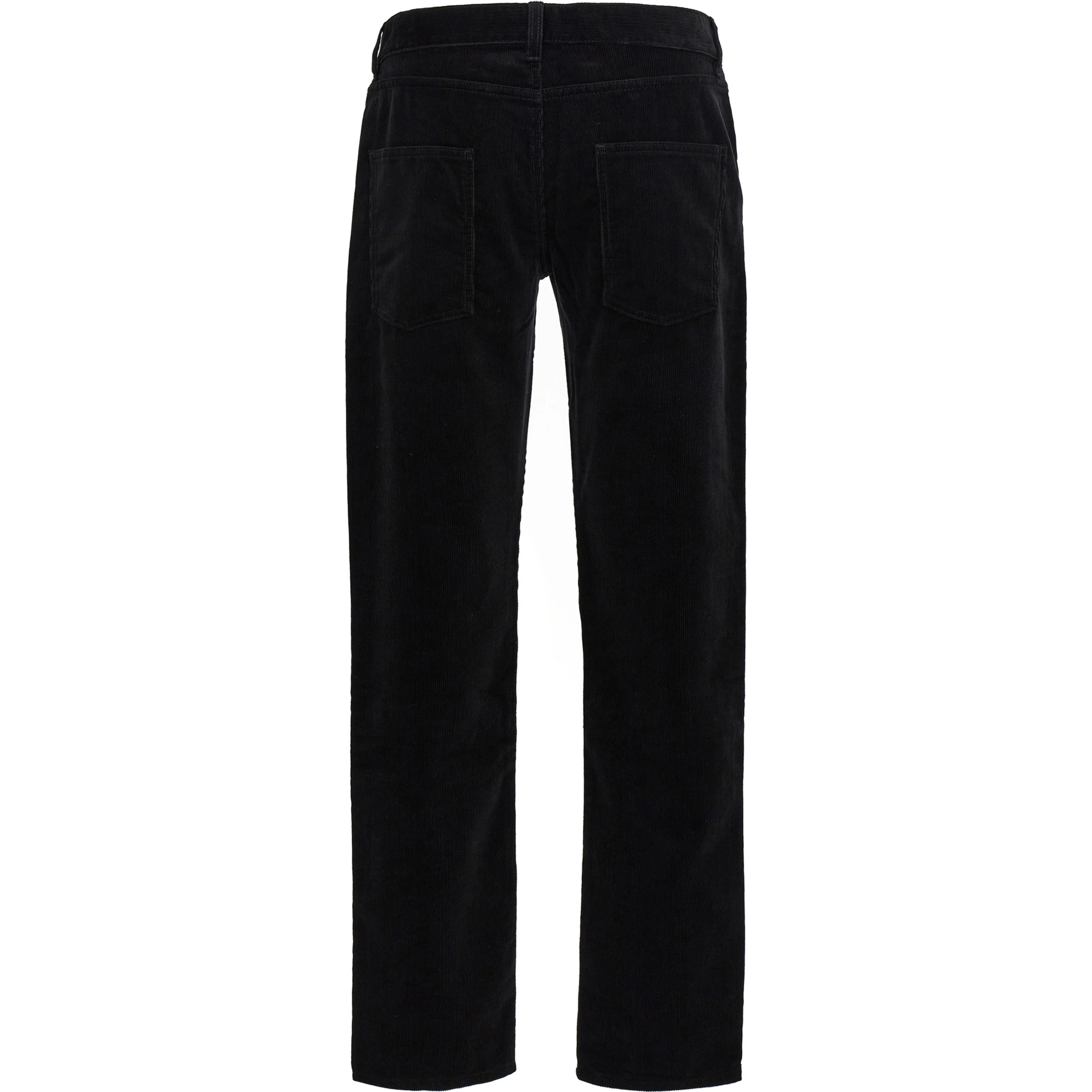 Black Cotton Casual Pants