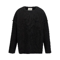 Black Wool Cardigan