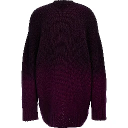 Purple Wool Short Dress