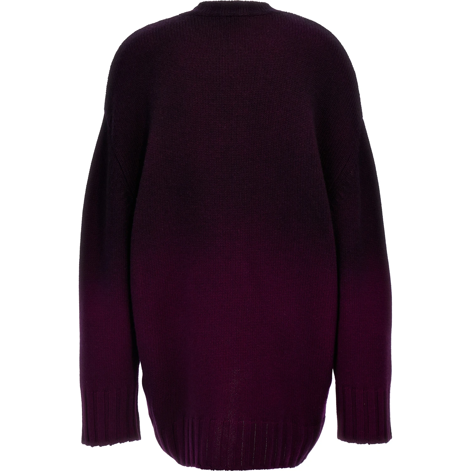 Purple Wool Short Dress