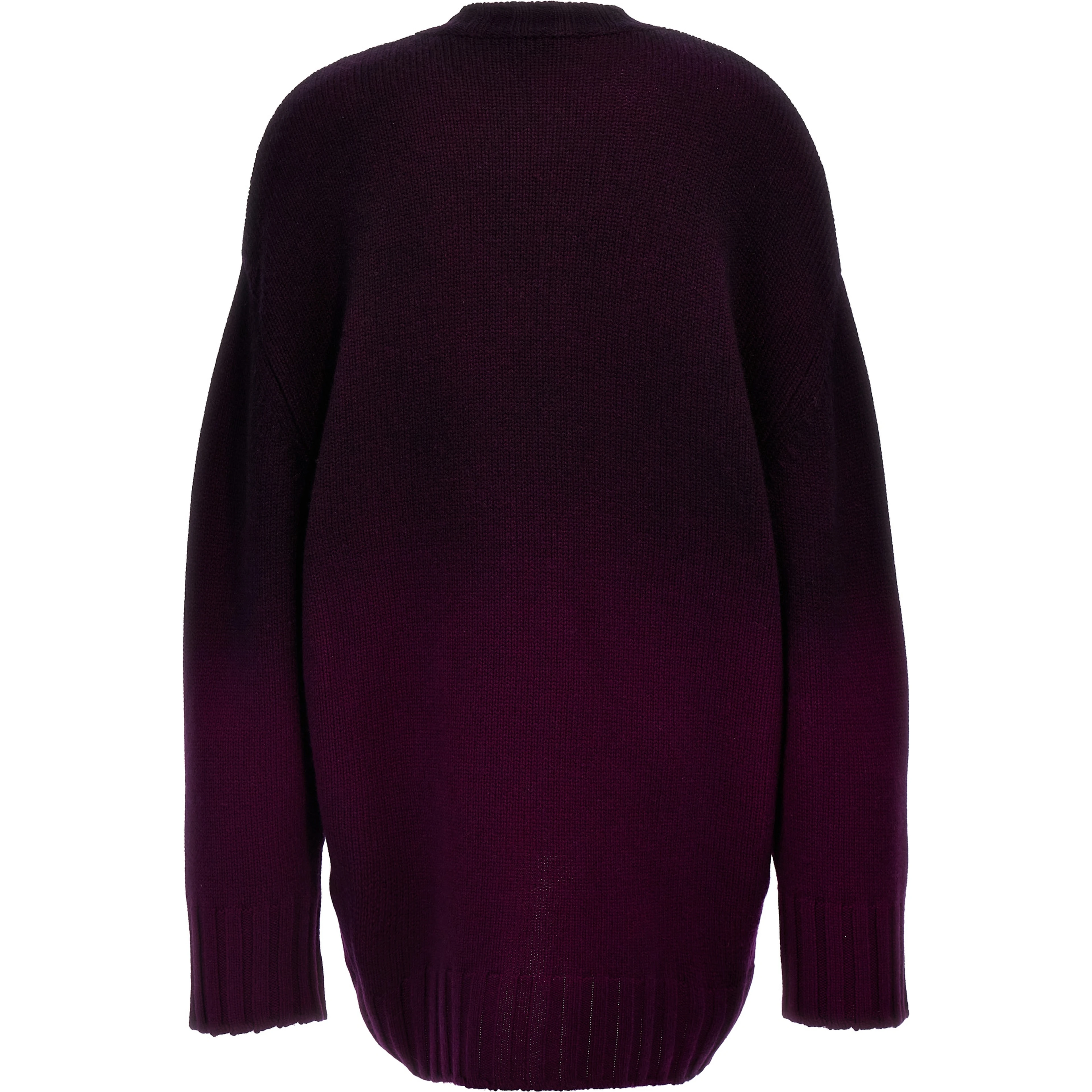 Purple Wool Short Dress