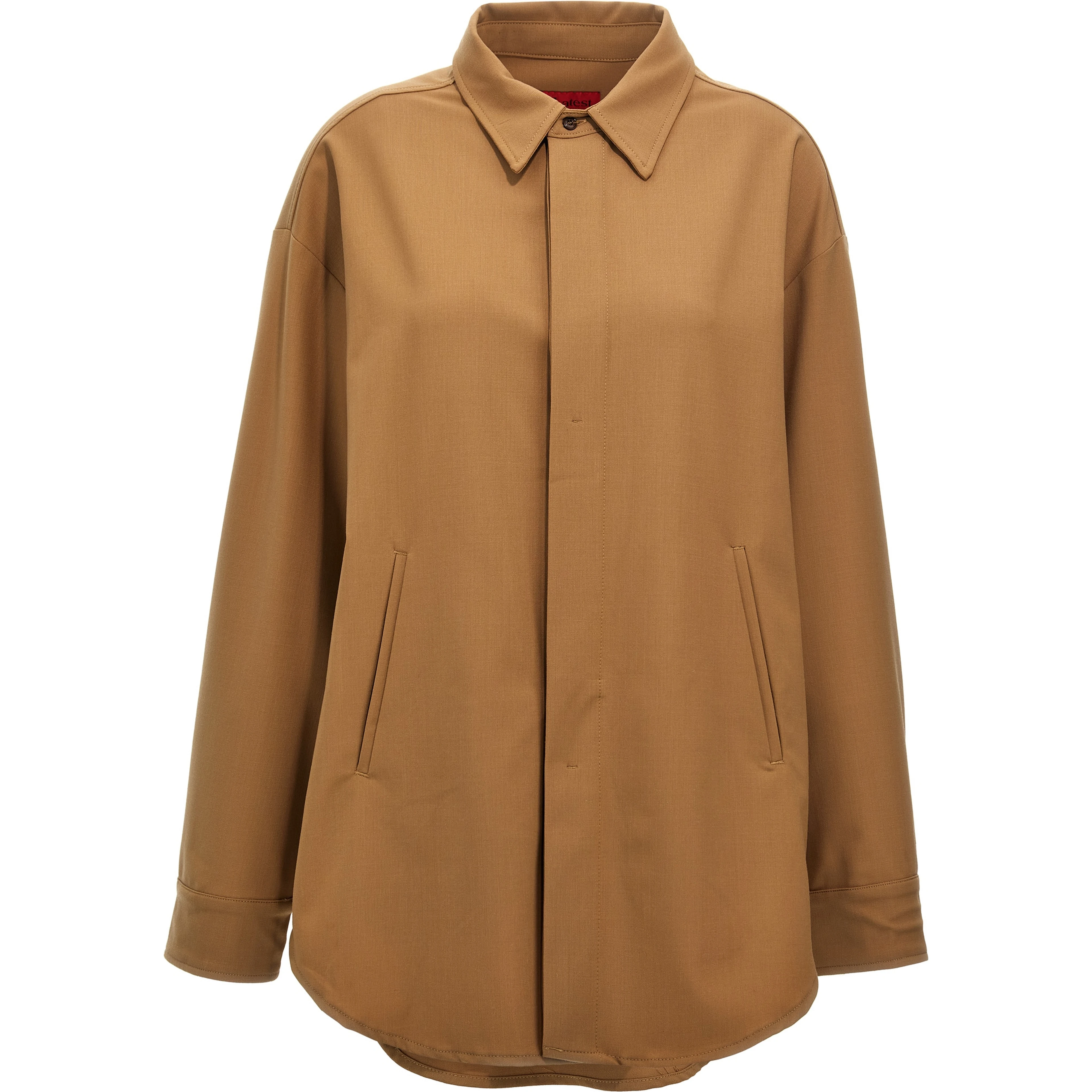 Brown Polyester Blouse
