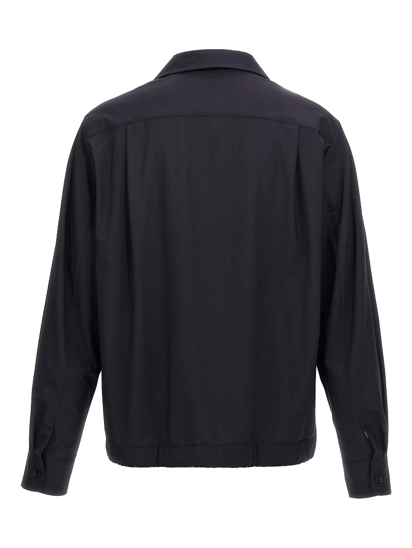 Blue Elastane Blouse