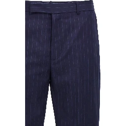 Blue Wool Dress Pants