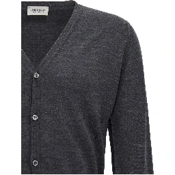 Gray Wool Cardigan