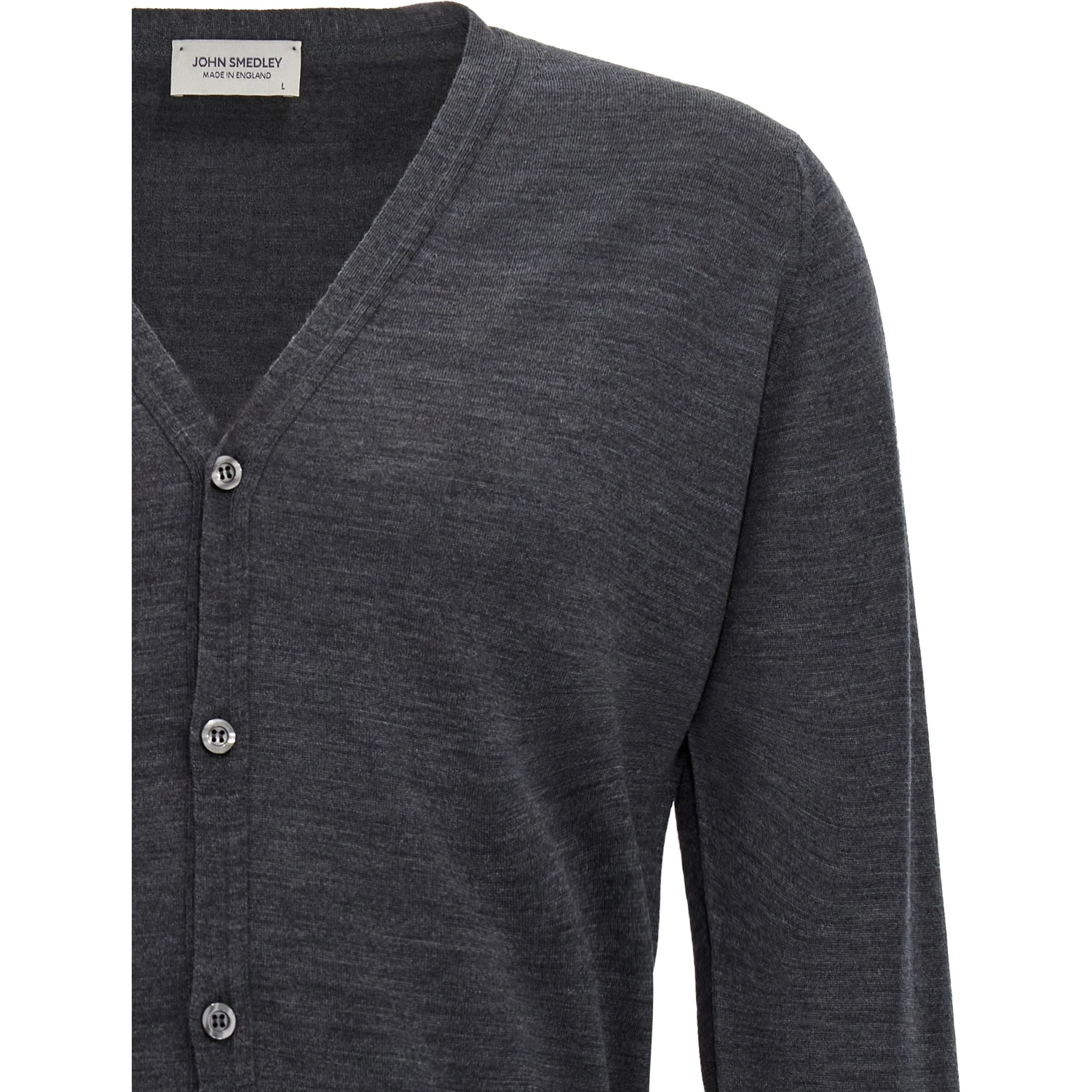 Gray Wool Cardigan