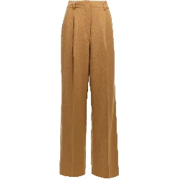 Brown Polyester Pants