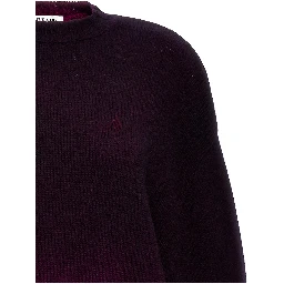 Purple Wool Short Dress