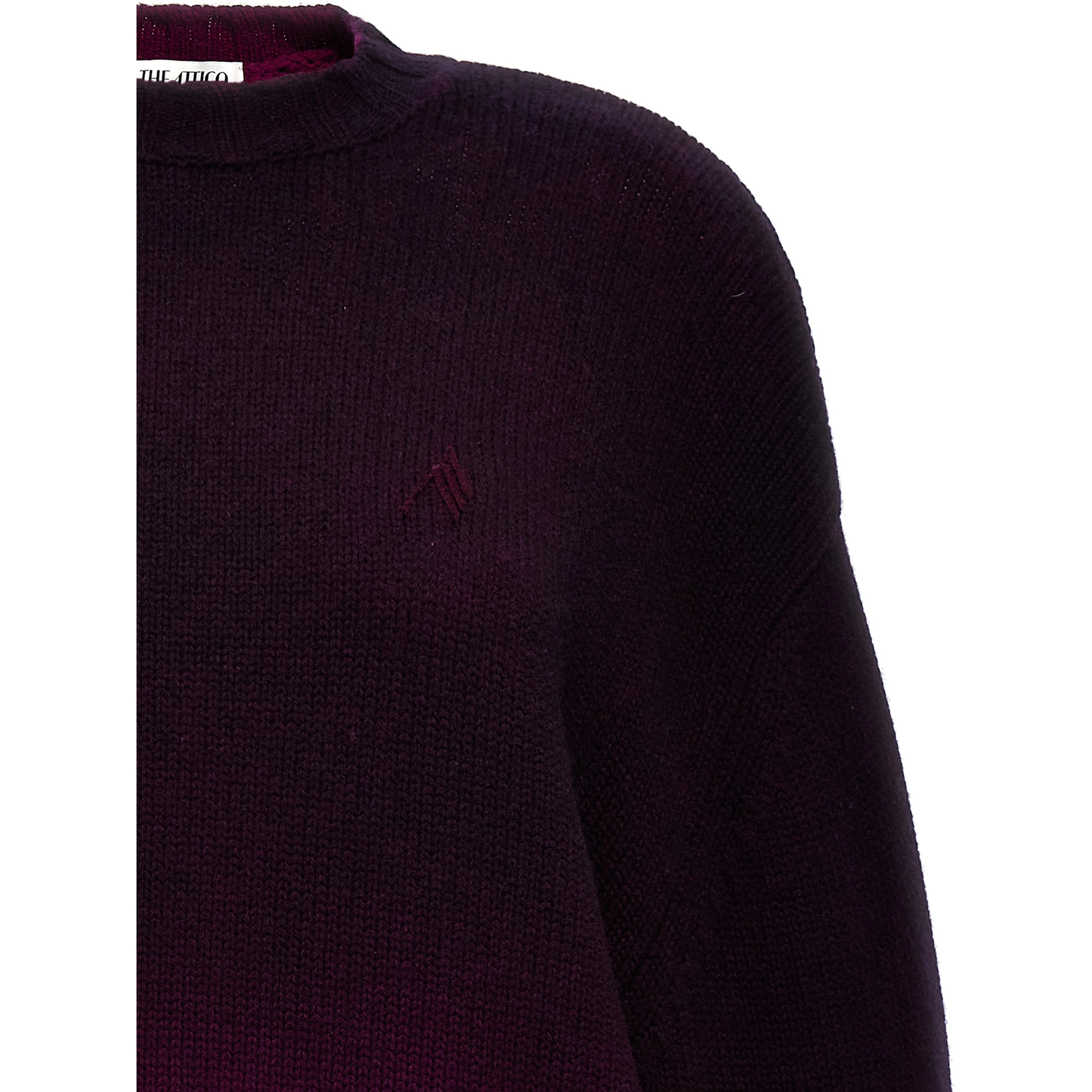 Purple Wool Short Dress