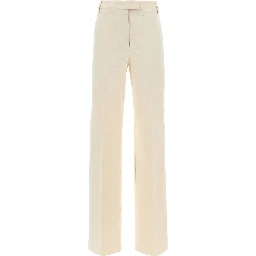 Beige Cotton Pants