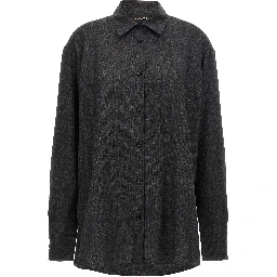 Gray Wool Blouse